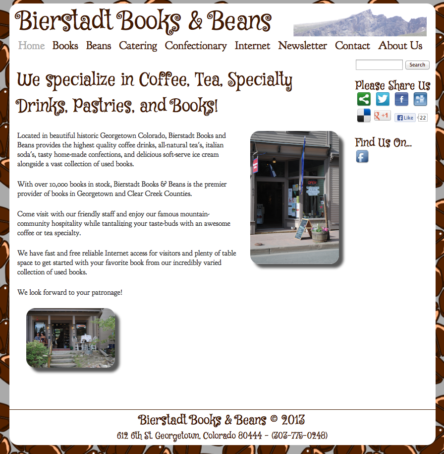 Bierstadt Books and Beans