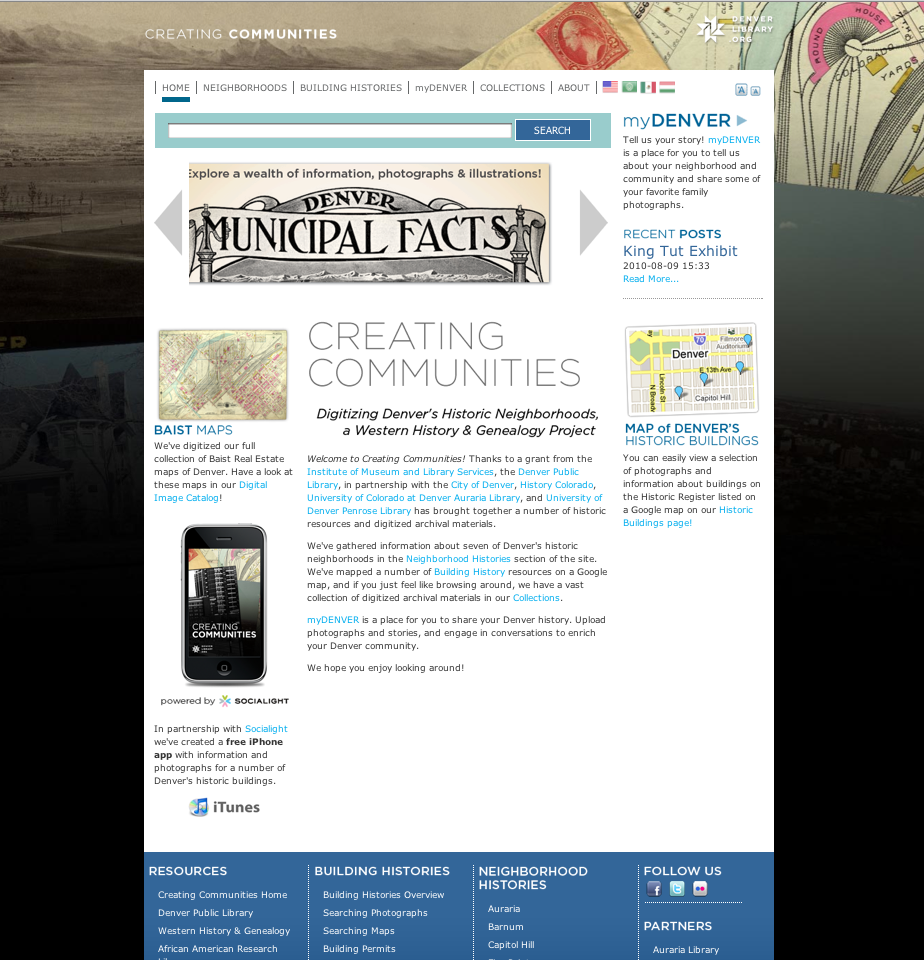 Creating Communities - Denver Public Library Department of Western History and Geneology