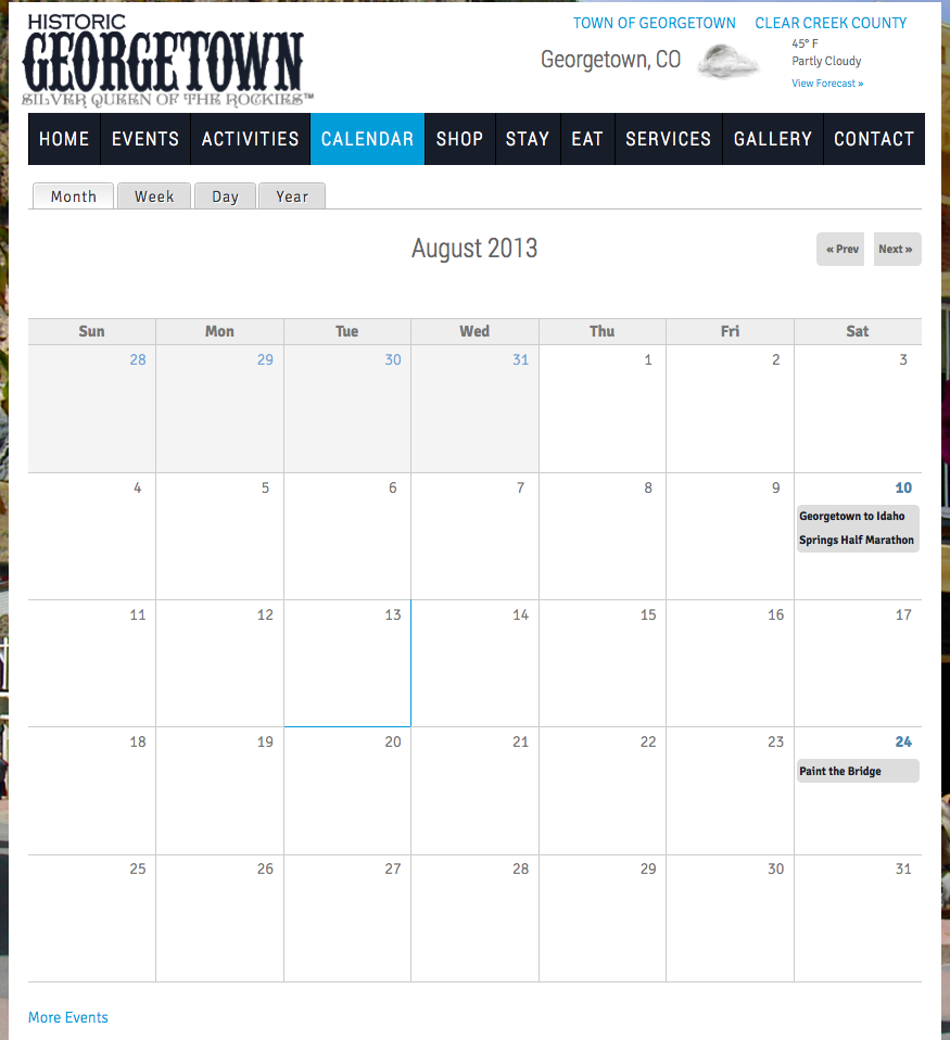 Month View Calendar