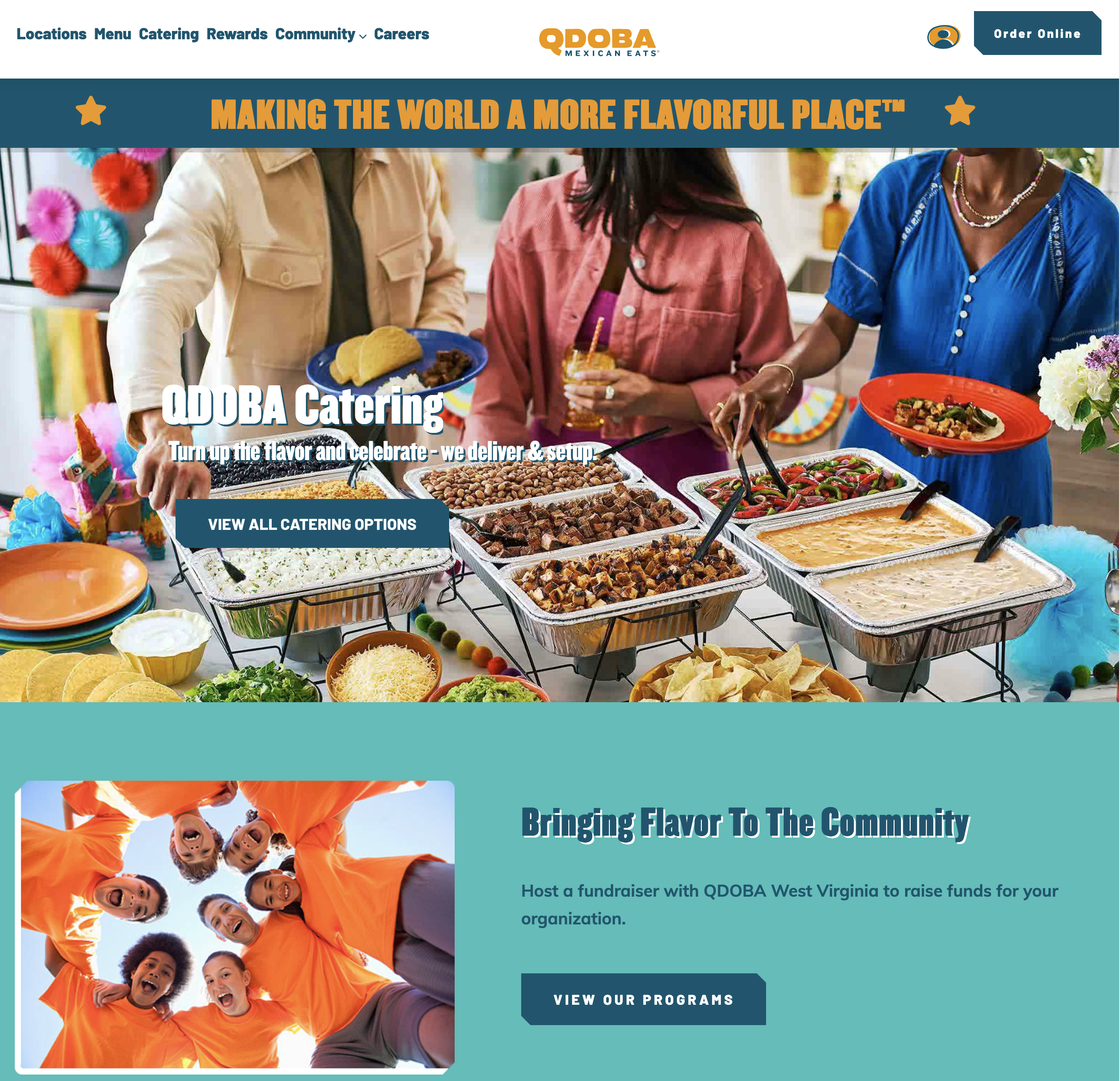 Qdoba WV Front Page