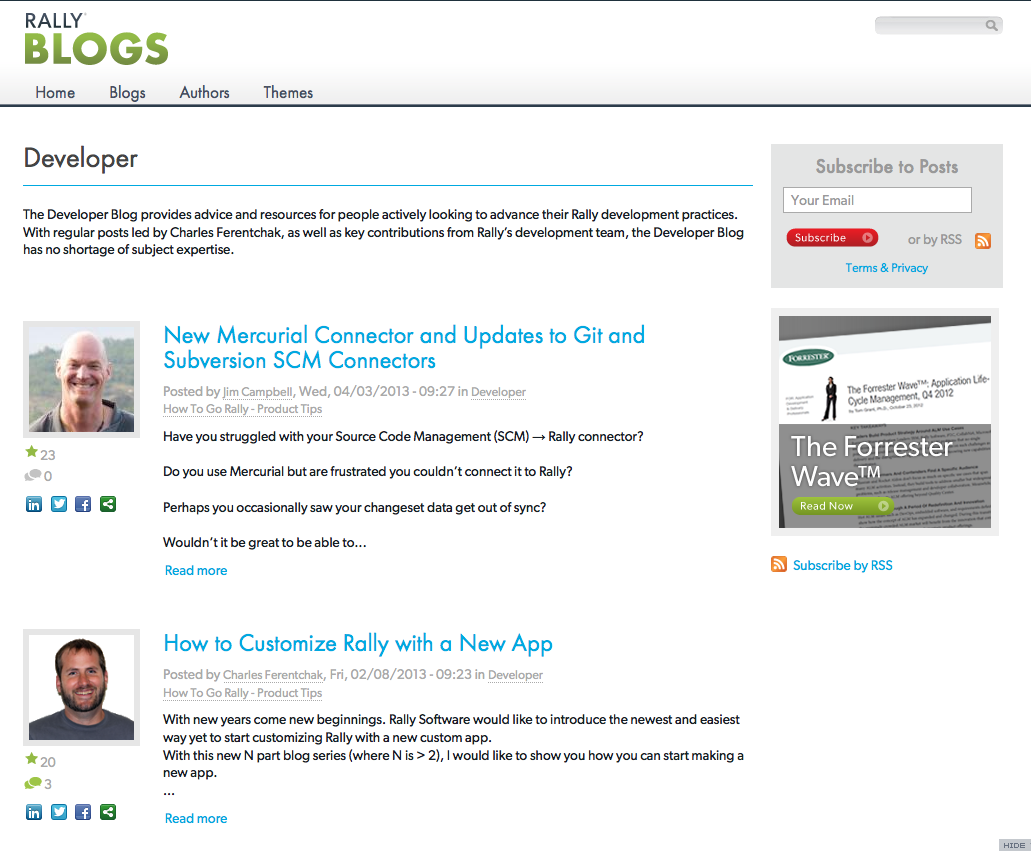Rally Developer Blog Rally Developer Blog