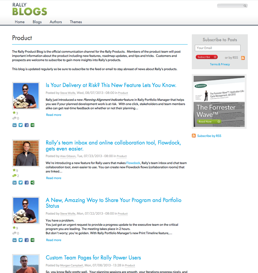 Rally Product Blog Rally Product Blog