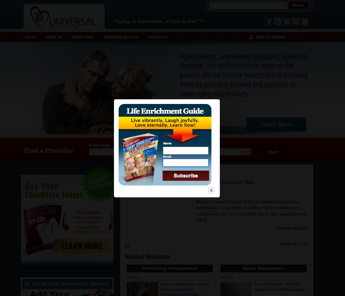 Services Form Pop Up