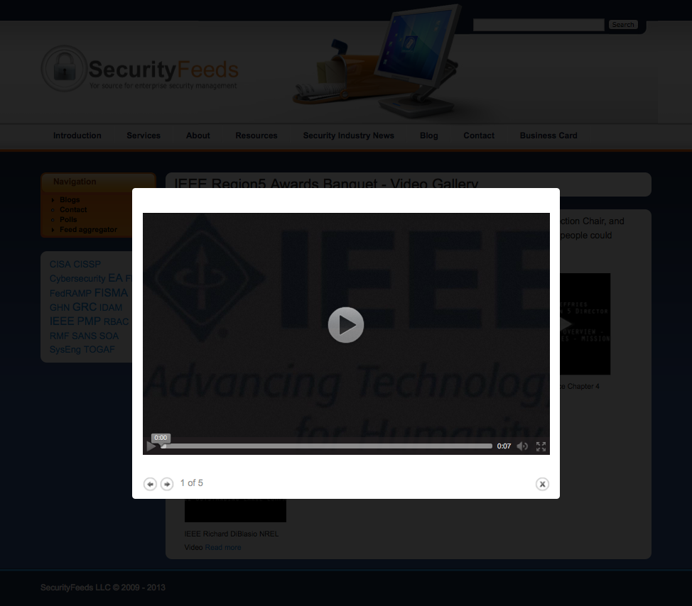 Video Player in Pop Up