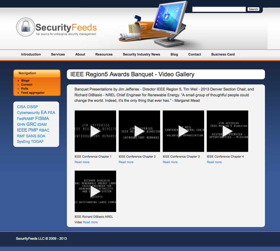 Video Gallery Page